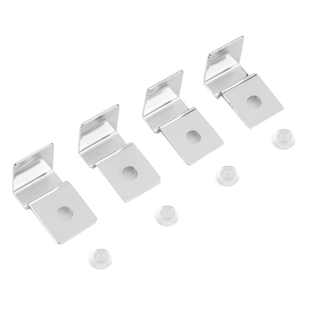 4Pcs Stainless Steel Fish Tank Support Bracket Aquarium Glass Cover Clip
