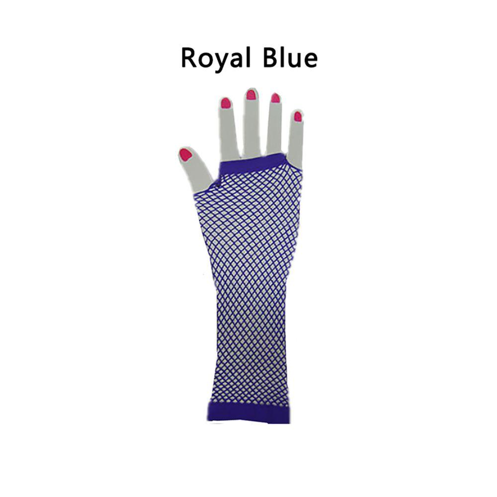Dance Costume Fingerless Nightclub Mesh Net Fishing Net Mesh Gloves Punk Glove Long Glove Gloves