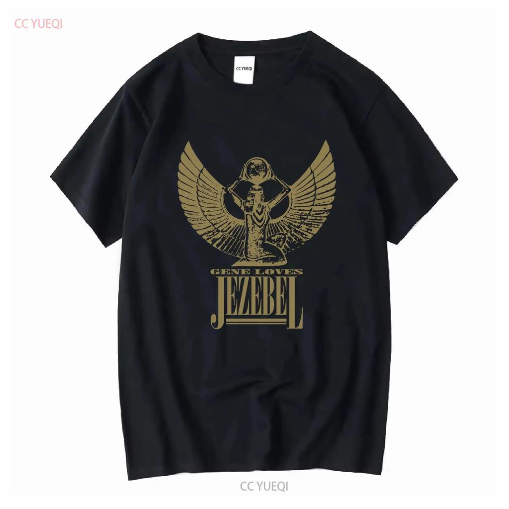 Gene Loves Jezebel Piękna Koszulka vintage Sprana Góra Do Codziennego Ubrania Unisex męska Oddychająca z grafiką Wszechstronna Codzienna