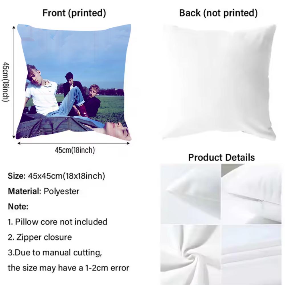 Federa Cuscino Stampata con Motivo B-Blur Cushion Cover per Cuscino Divano Soggiorno e Decorazione Camera da Letto