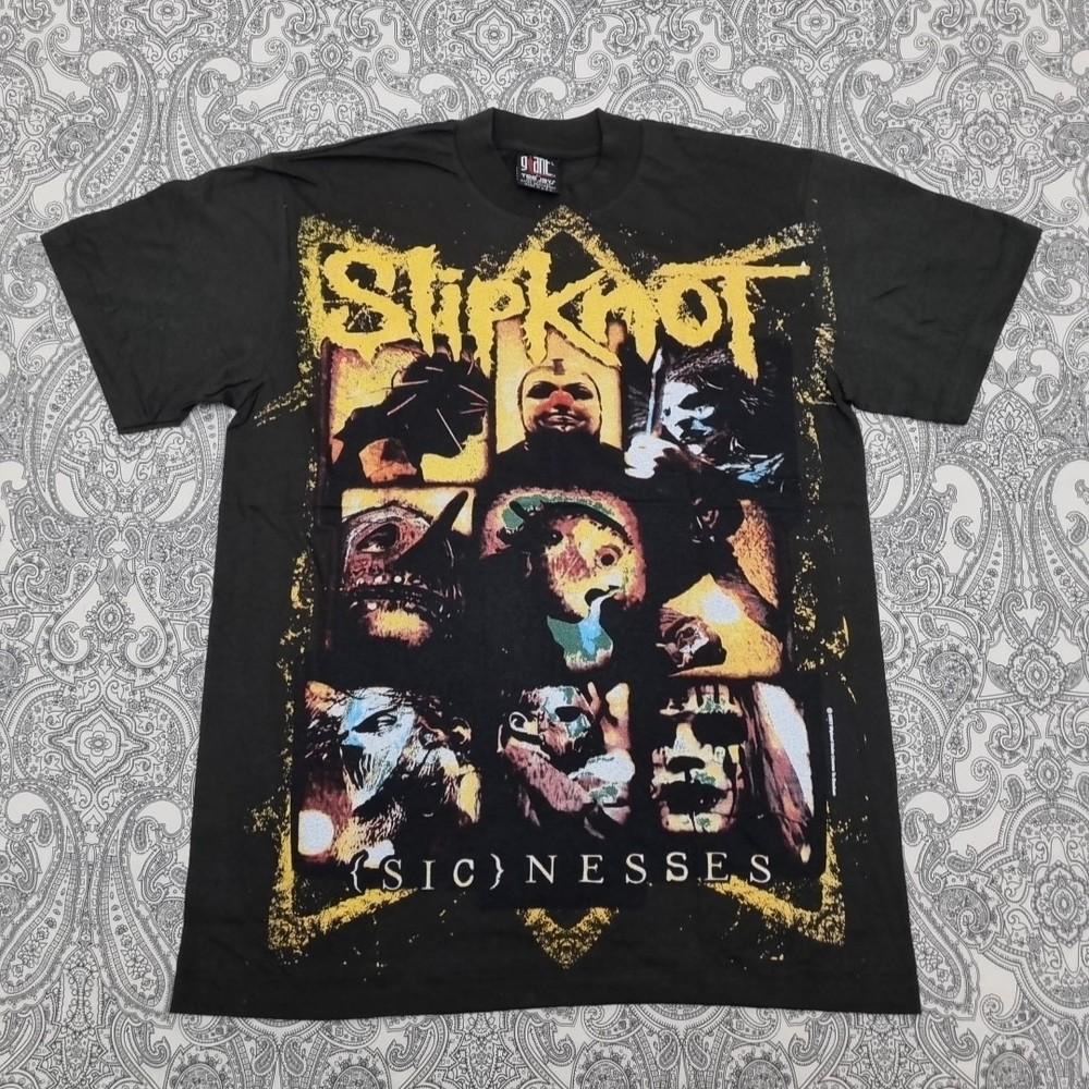 

Футболка группы Slipknot с графическим принтом Sicnessesarge 4XL