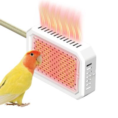 Bird Cage Heater Warming Panel Safe Thermostat Controlled Pet Warmer for Parakeets Cockatiels Finches Rabbits Hamsters Winter