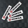BXK3 3D Aluminum Car Fender Trunk Decoration Sticker for Honda Mugen INSPIRE XR-V CR-V VTEC DOHC Modulo UR-V CR-Z Fit Type R Type S