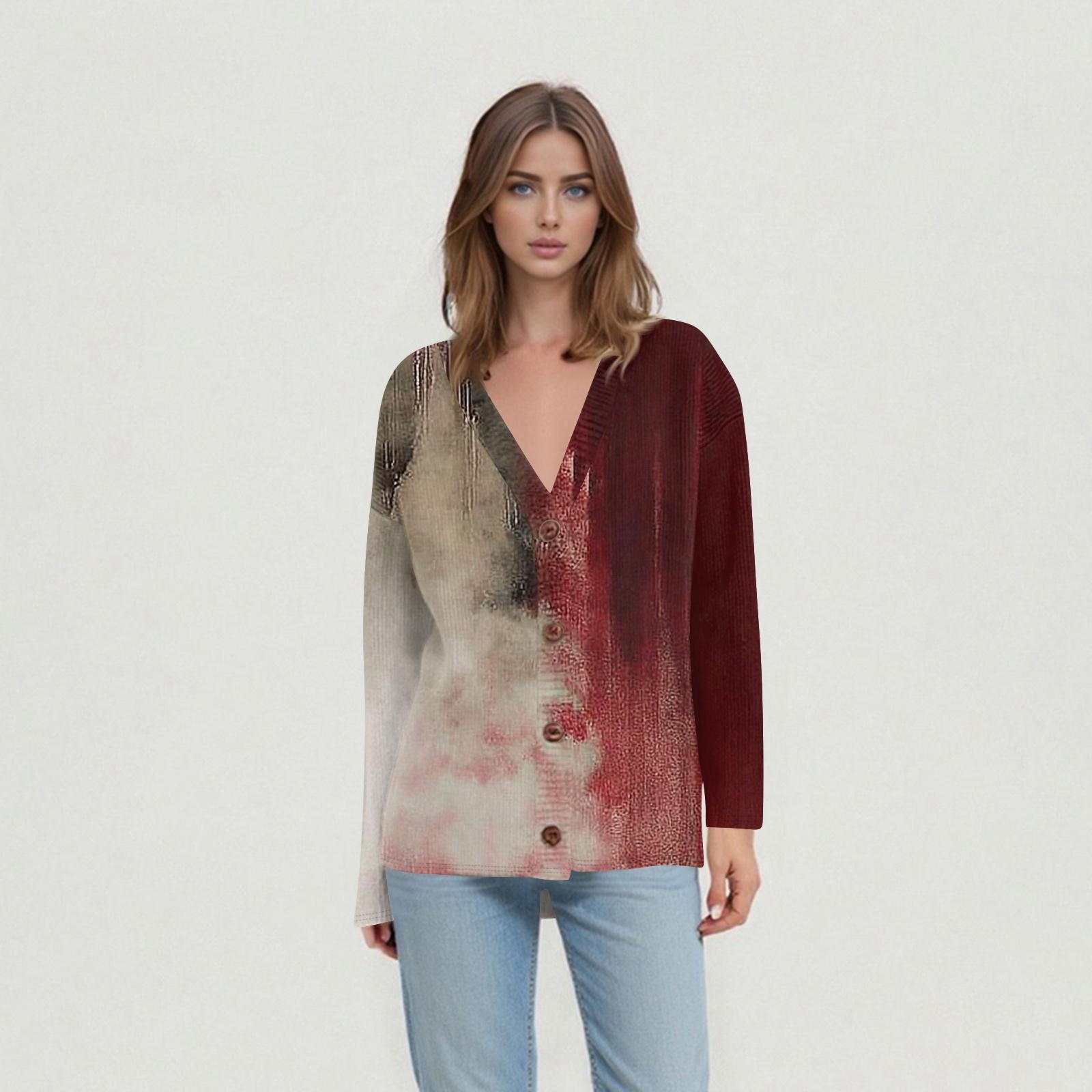 

Женские повседневные топы на каждый день Вязаный кардиган-жакет S