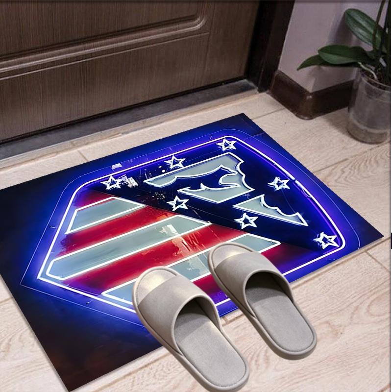 Atletico Madrid Pattern Rug, Indoor/Outdoor Mat, for Picnic, Gameroom, Bedroom, Office, Living Room, Home Decor Carpet, Birthday Gift