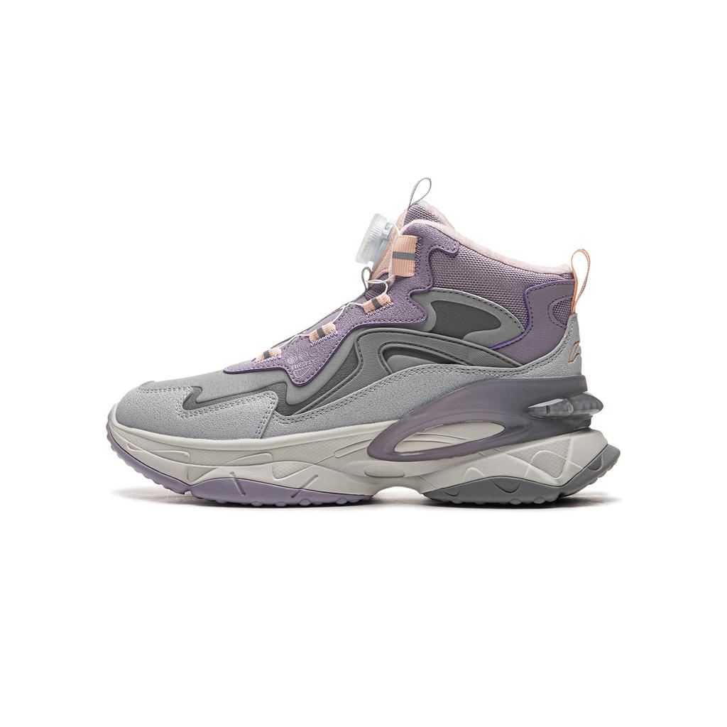 Li Ning Kids Fashion Versatile Simple Trendy Personality Non-Slip Shock Absorbing Wear-Resistant Warm Casual Shoes Kids Casual Shoes YKCU172-32