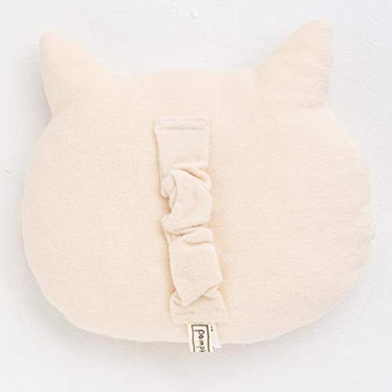 Ompkins BABY Organic Cotton Cat Hug Pillow Made In Japan Y-1291 100% [Kitty Series] (Natural)