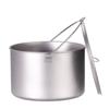 Lixada 2,8 l Titan-Topf, ultraleicht, tragbar, Hängetopf mit Deckel, Outdoor, Camping, Wandern, Rucksackreisen