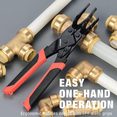 Disconnect Tongs Tool for Push To Connect Fitting Removal for Demount Brass Fit Clamp for Copper Pipe
