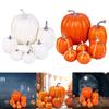 7pieces Halloween Artificial Pumpkin Thanksgiving Decorative Pumpkins Halloween Carnivals Foam Pumpkin Decors Kids Gift