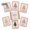 Personalized Christmas Gift Cards Merry DIY Card Kit, Embroidery Stitching Greeting Handmade Making Supplies Set with Tree Design, Beginner-Friendly