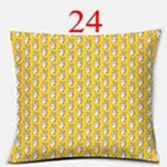 Bright Yellow Simple Geometric Series Pillow Gift Home Office Decoration  Bedroom Sofa Car Cushion Cover