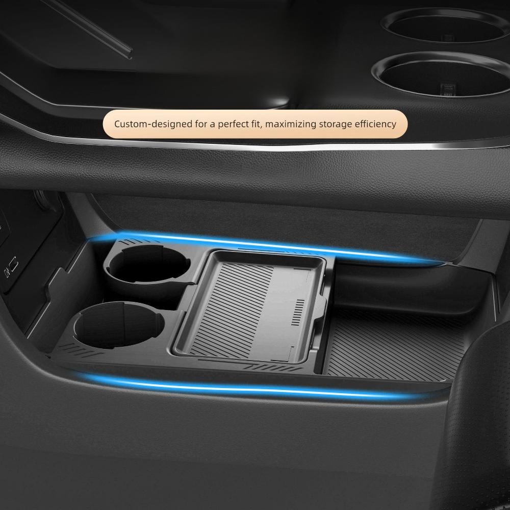 For GAC Aion V 2024 2025 2026 Silicone Storage Box Car Central Lower Layer Tray Multi-functional Stowing Tidying Accessories