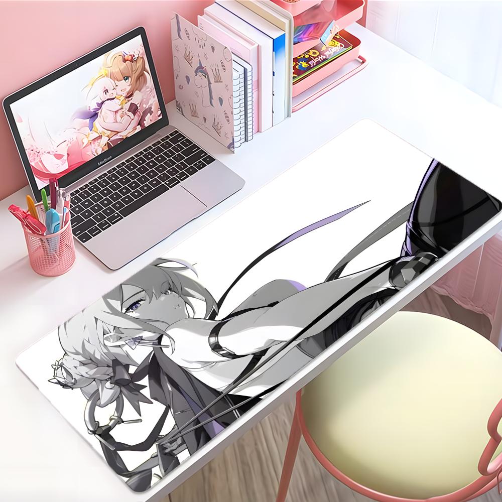 Game Futuristic Zzenless Zone Zero Mouse Pad Large Thick Desk Pad Stitched Edges Gaming Mouse Mat For Pc