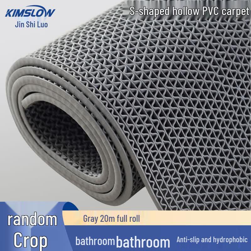 JINSHILUO KSL295 PVC Hollow Anti-Slip Drainage Mat 5.0mm Thick, 0.9x20M