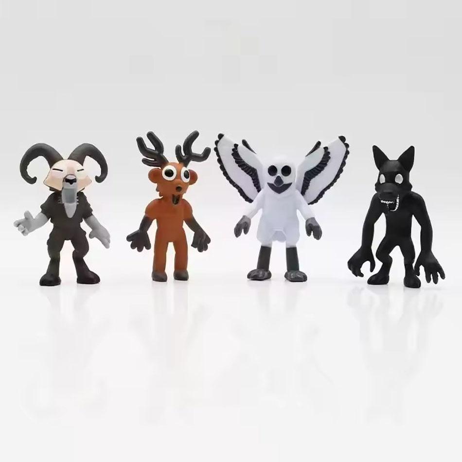 High Quality 10pcs 99 Nights In The Forest Deer Owl Goat Player Protagonist Character Monster Model Figurine Toy Christmas Gift