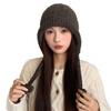 Korean Style Large Head Circumference Woolen Hat for Women Autumn and Winter Fashion Versatile Knitted Hat Warm Ear Protection Balaclava