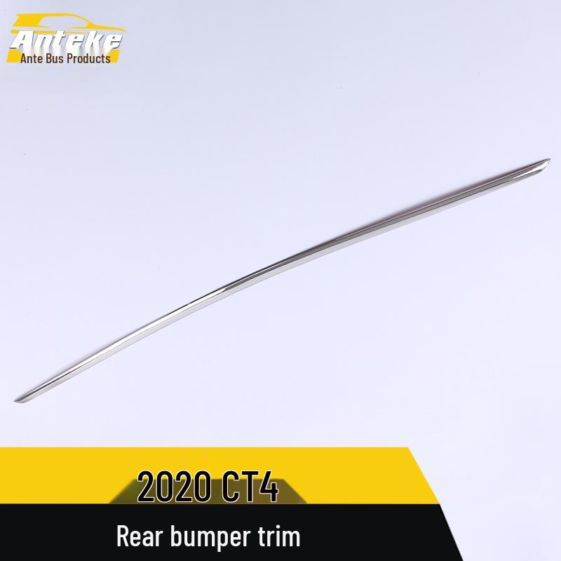 2020 CT4 Rear Bumper Trim: Anti-Scratch Trunk Cover & Bright Strip
