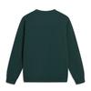 Li Ning Sports Lifestyle Series Round Neck Loose Versatile Comfortable Letter Casual Sweatshirt Unisex sweatshirt Forest-Green AWDVF77-1