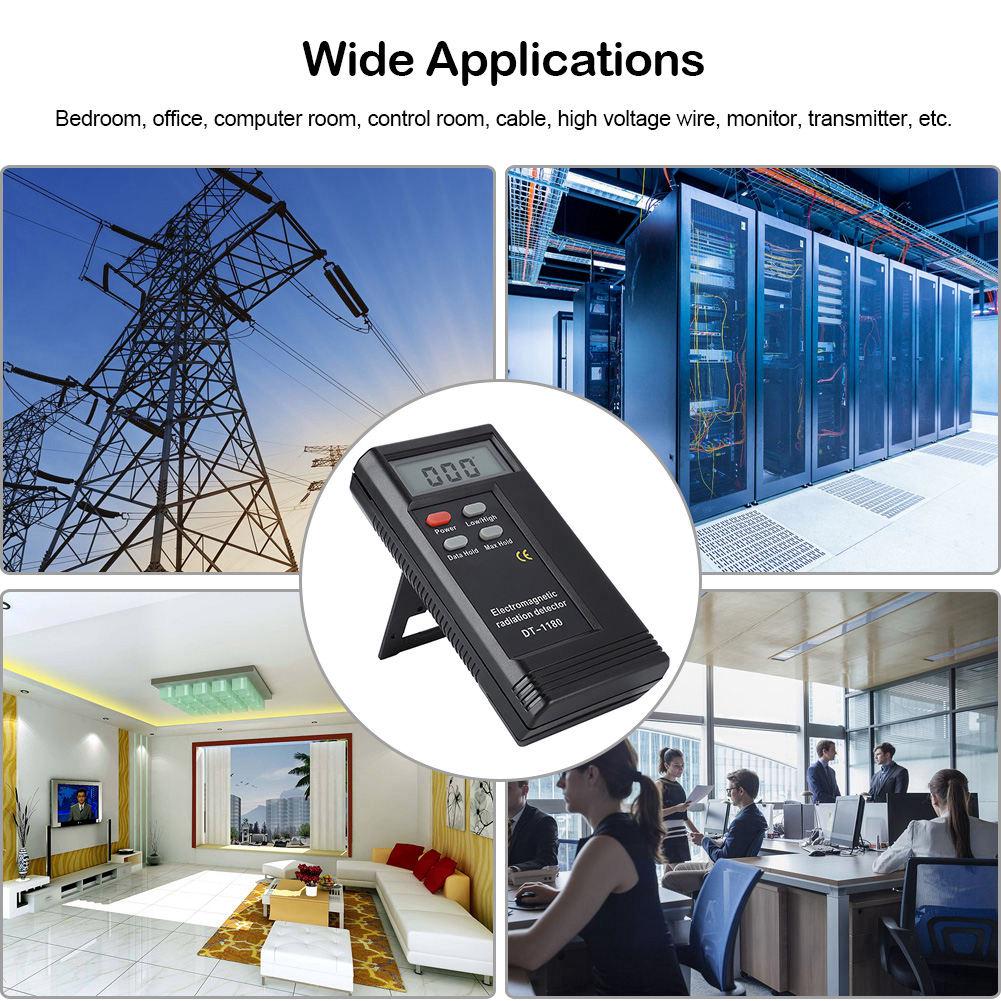 Dual Frequency Electric Magnetic Field Gauss Detector Electromagnetic Radiation Meter