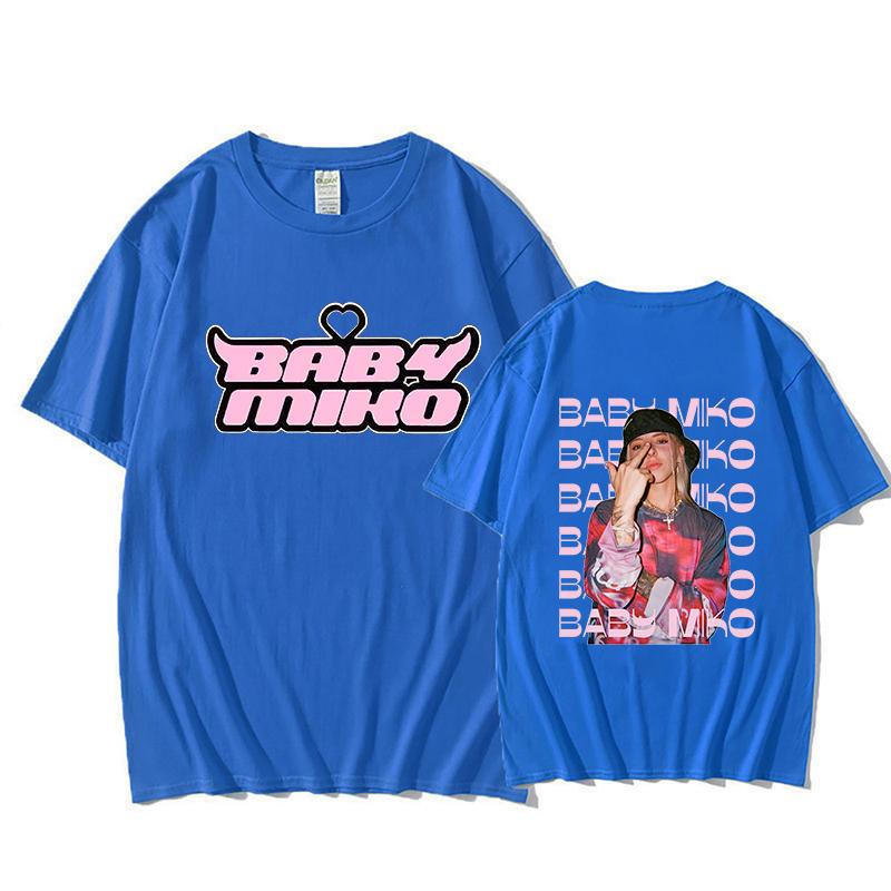 Baby Young Miko Printing Teeshirt Cotton Short Sleeve Hip Hop Fans Unisex Fashion Tshirt Unisex Unisex Fashion Tops Tees Clothes