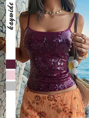 Di Yun Y2K Stijl Spaghetti Bandjes Crop Top voor Dames - Sexy Zomer Bandeau 2026