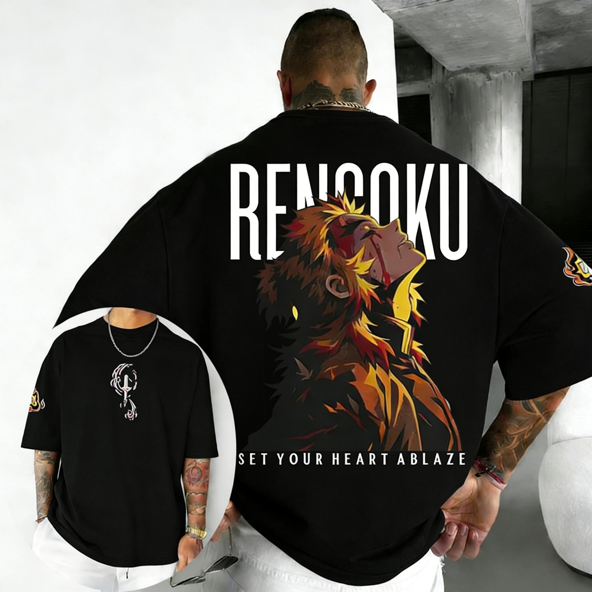 

Demon Slayer Blade Komatsu Mens Tshirt SpringSummer Season Y2K Style Mens and Womens Streetwear S