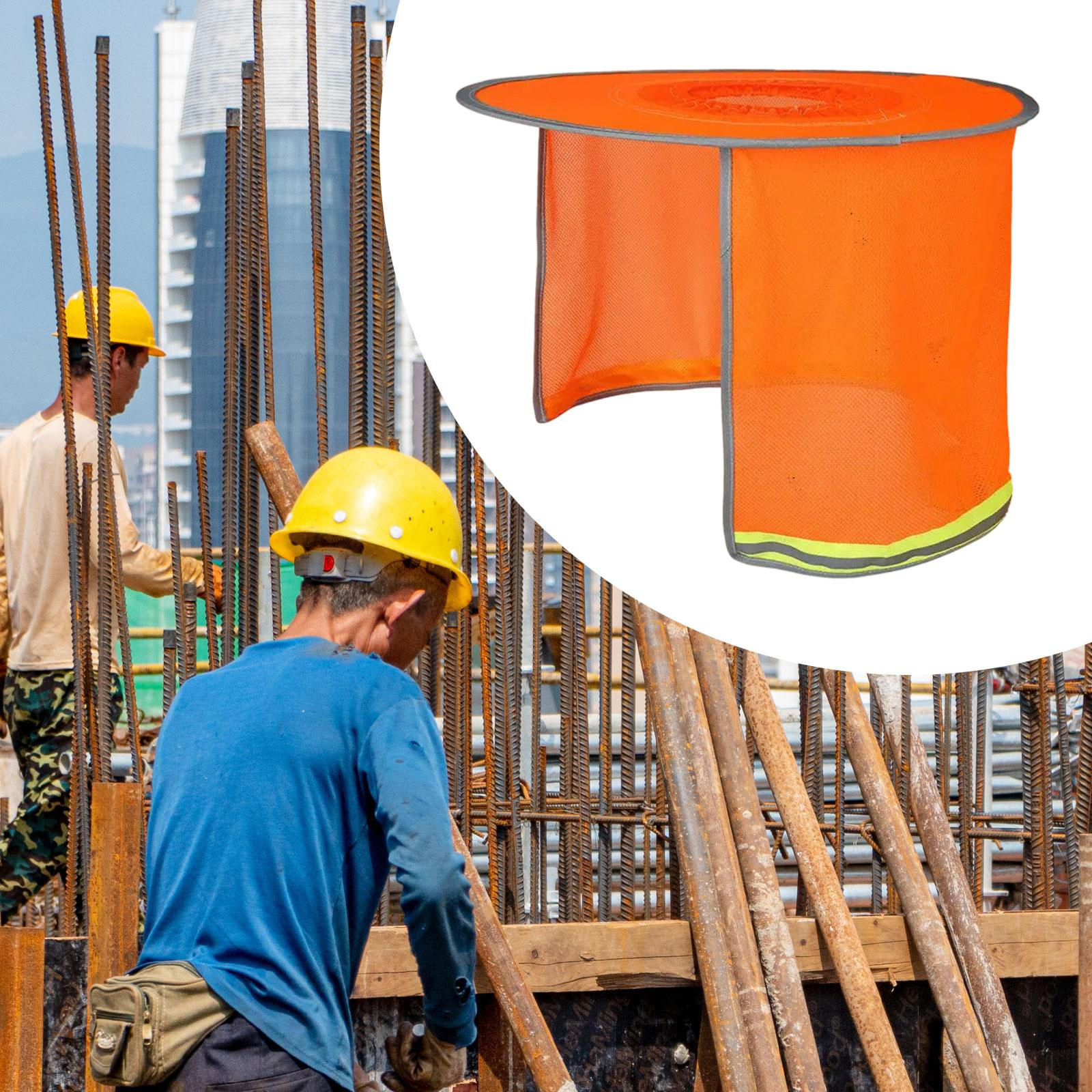 

Чехол для каски с сетчатыми полями для защиты от солнца оранжевый