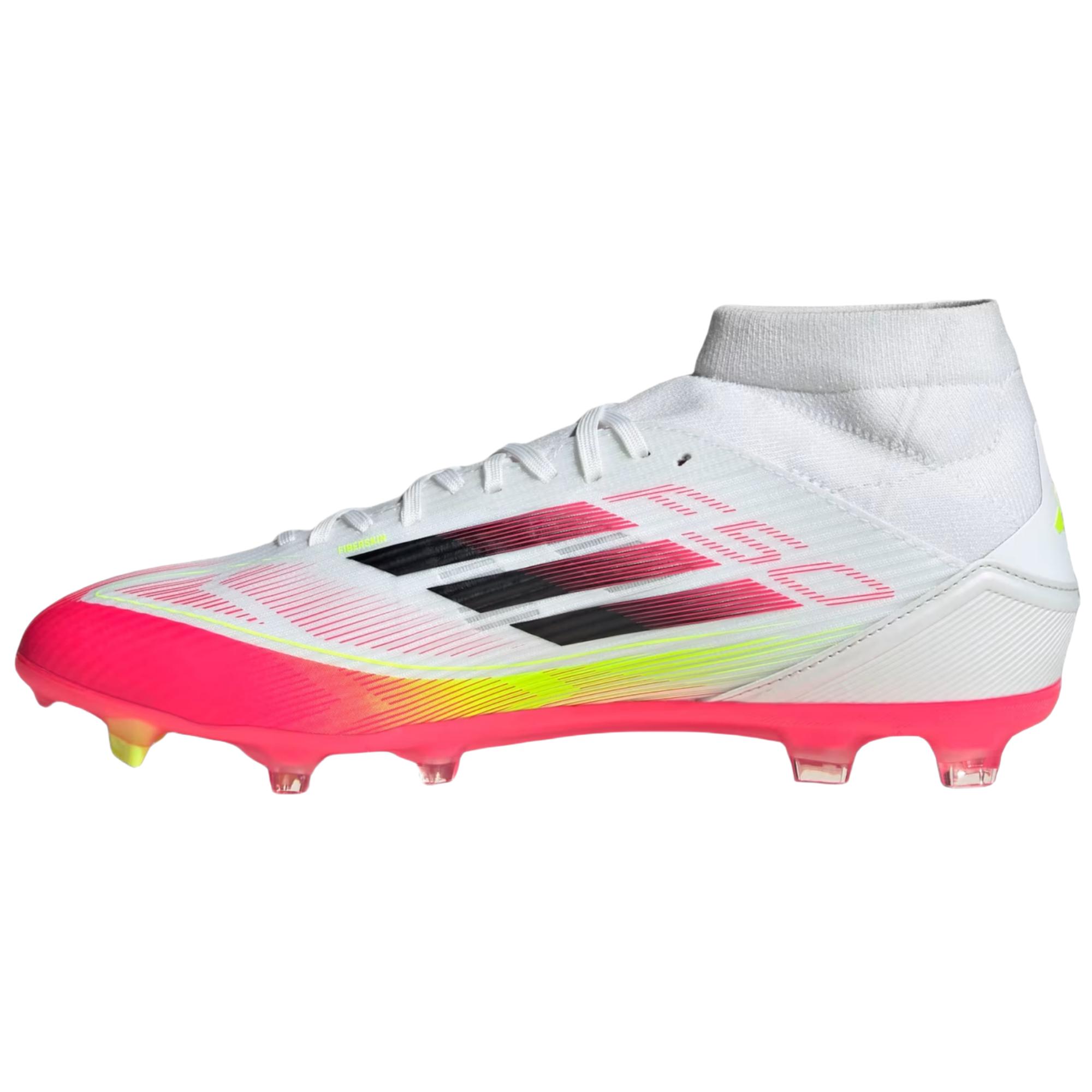 

Adidas F50 League Mid Comfortable Soccer Shoes Unisex Soccer Shoes White Yellow Red JI0434 46