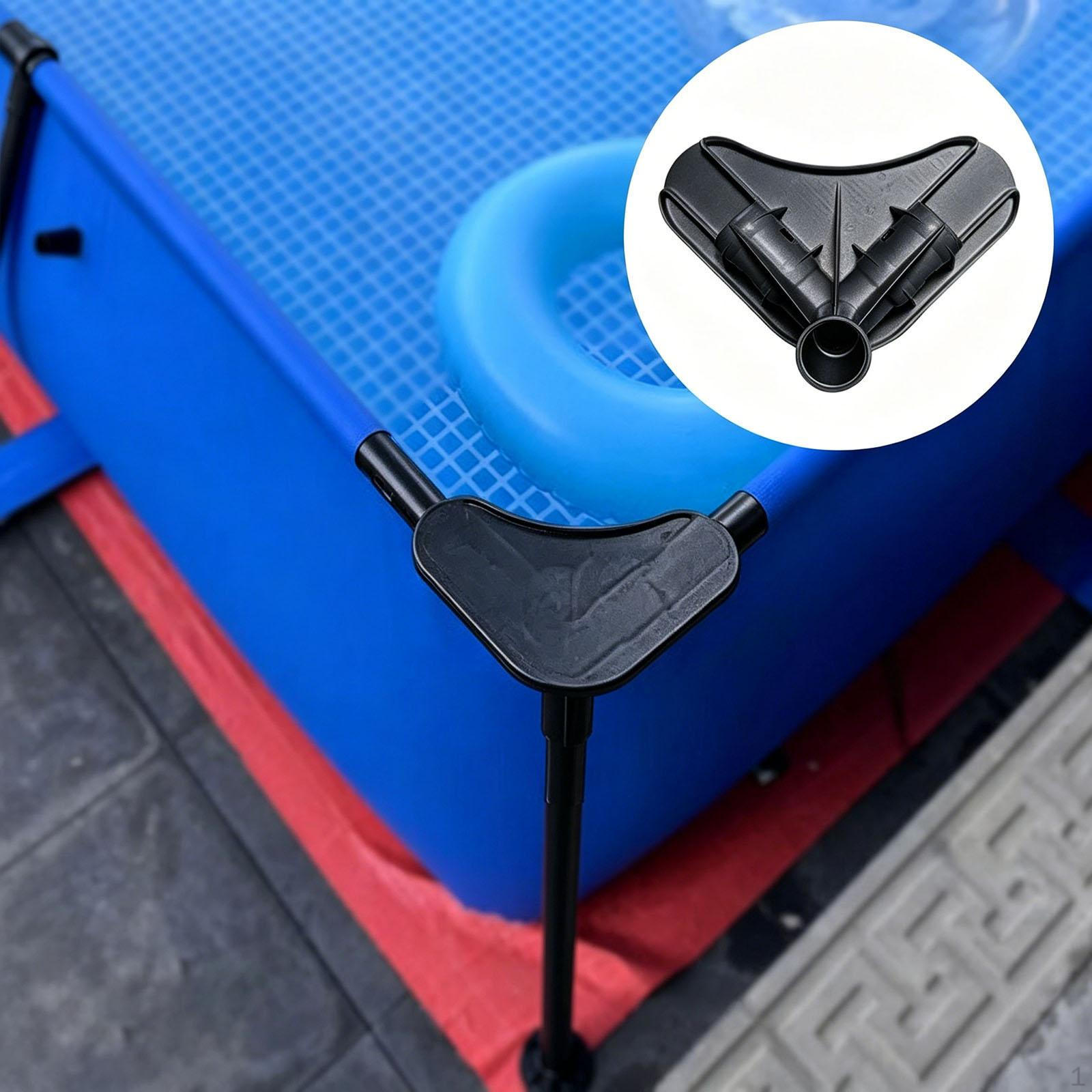

Pool Frame Corner Connector Bracket Adapter Sturdy Fittings Replacement Part Versatile Triangles