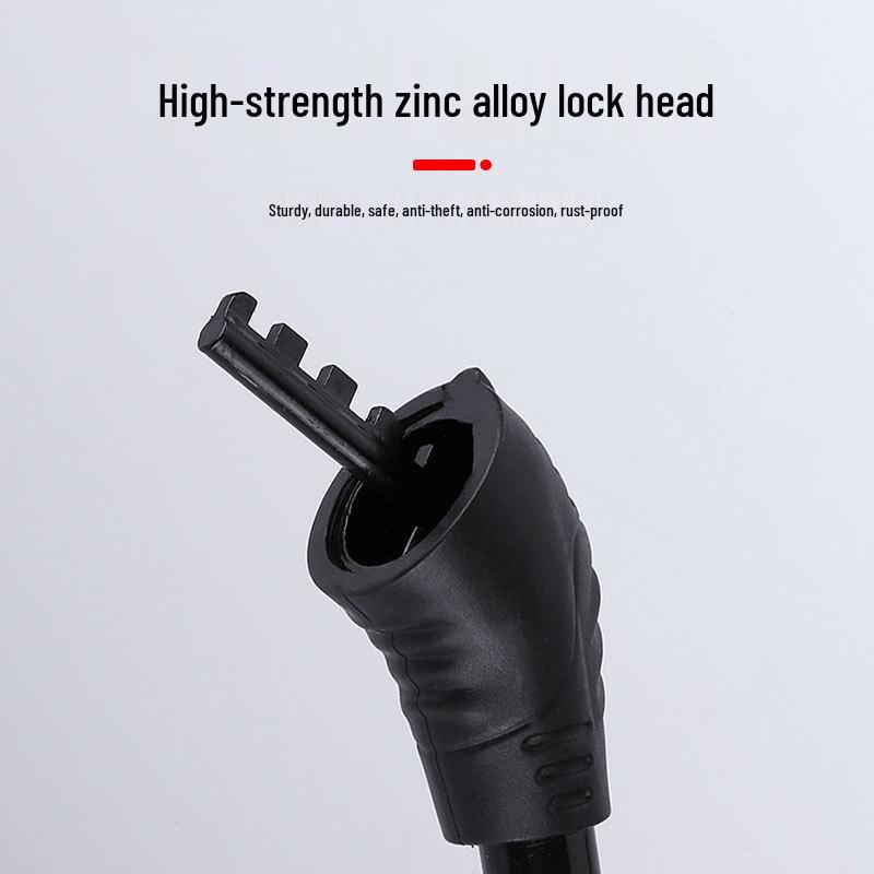 Four-Digit Anti-Theft Bicycle and Electric Vehicle Lock with Steel Wire