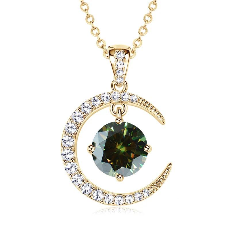Sterling Silver Moissanite Necklace for Women High-end Design Pendant Niche Smart Clavicle Chain Female Fine Jewelry