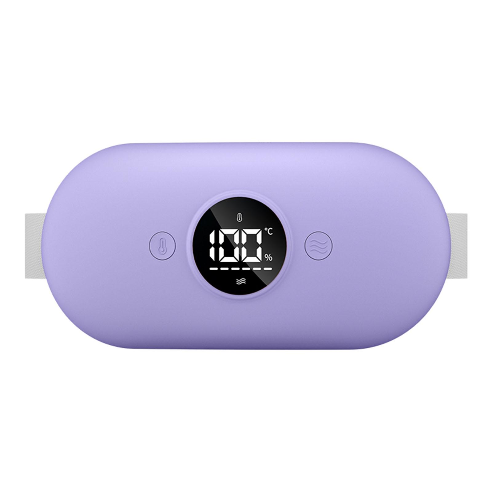 Electric Heating Pad Menstrual Cramp Massager Belt LED Screen 6Mode Warming Waist Belt Women Period Care Vibration Abdominal Bel