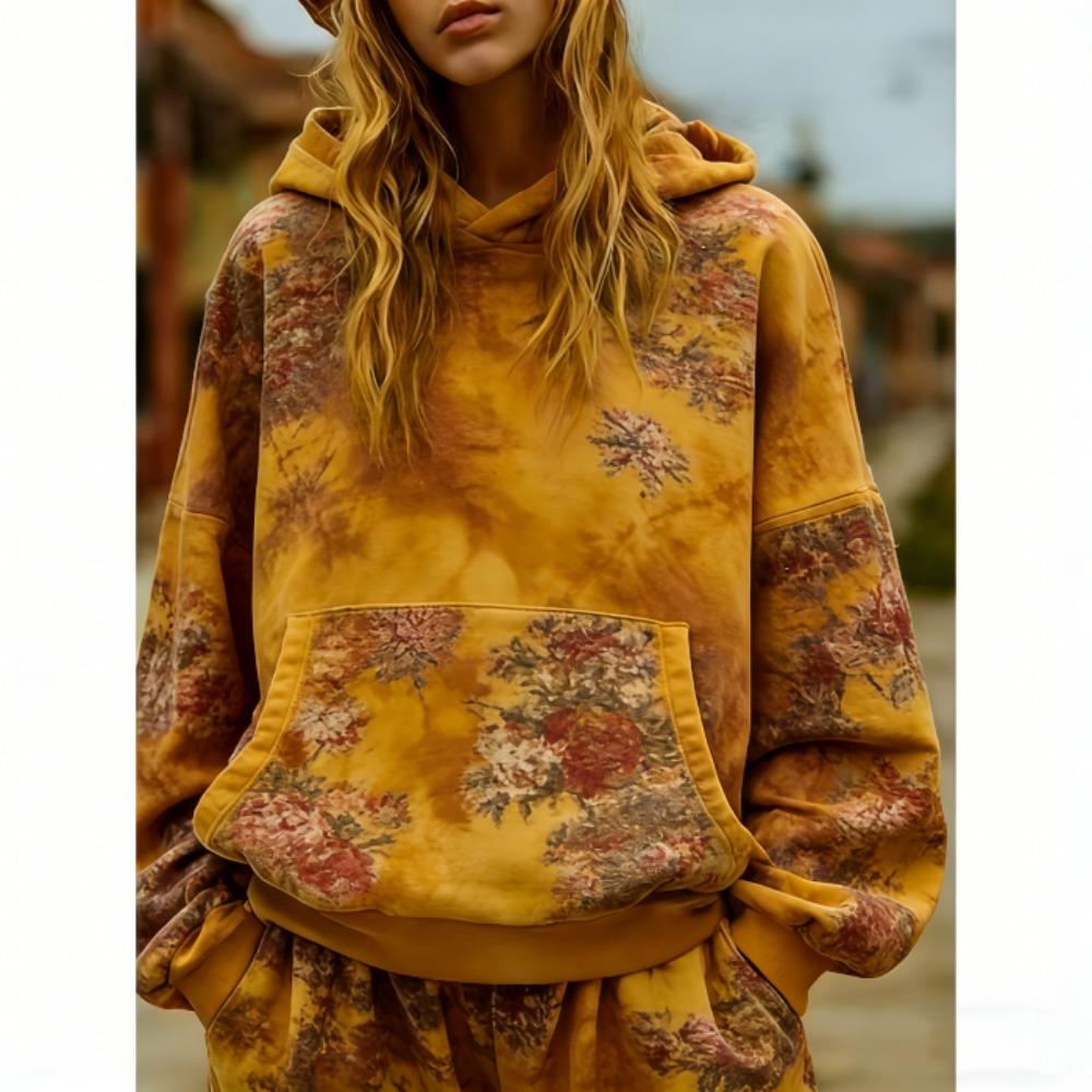 Europäisch Amerikanische Mode Sonnenblume 3D Druck Hoodie Damen Böhmisch Lässig Hoodie Streetwear Sweatshirt Damen Kleidung Oberteil