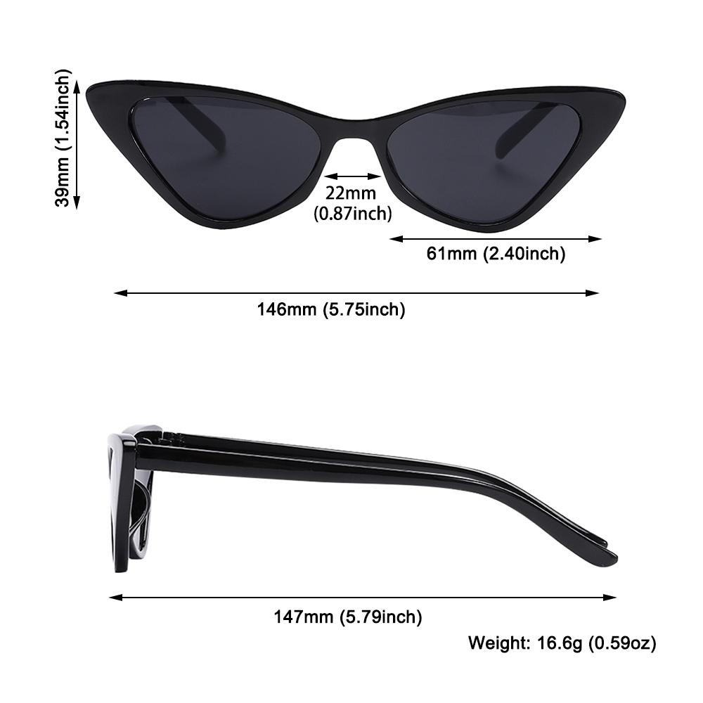 Hot  UV400 Sunglasses for Women Cat Eye Retro Sunglasses Trendy Vintage Small Frame Eyewear Fashion Streetwear Accessories