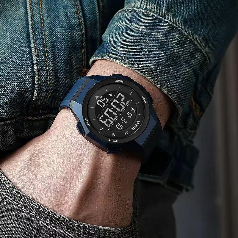 Men's Electronic Wristwatch Fashionable Youth Sports Anti Fall Luminous Electronic Watch