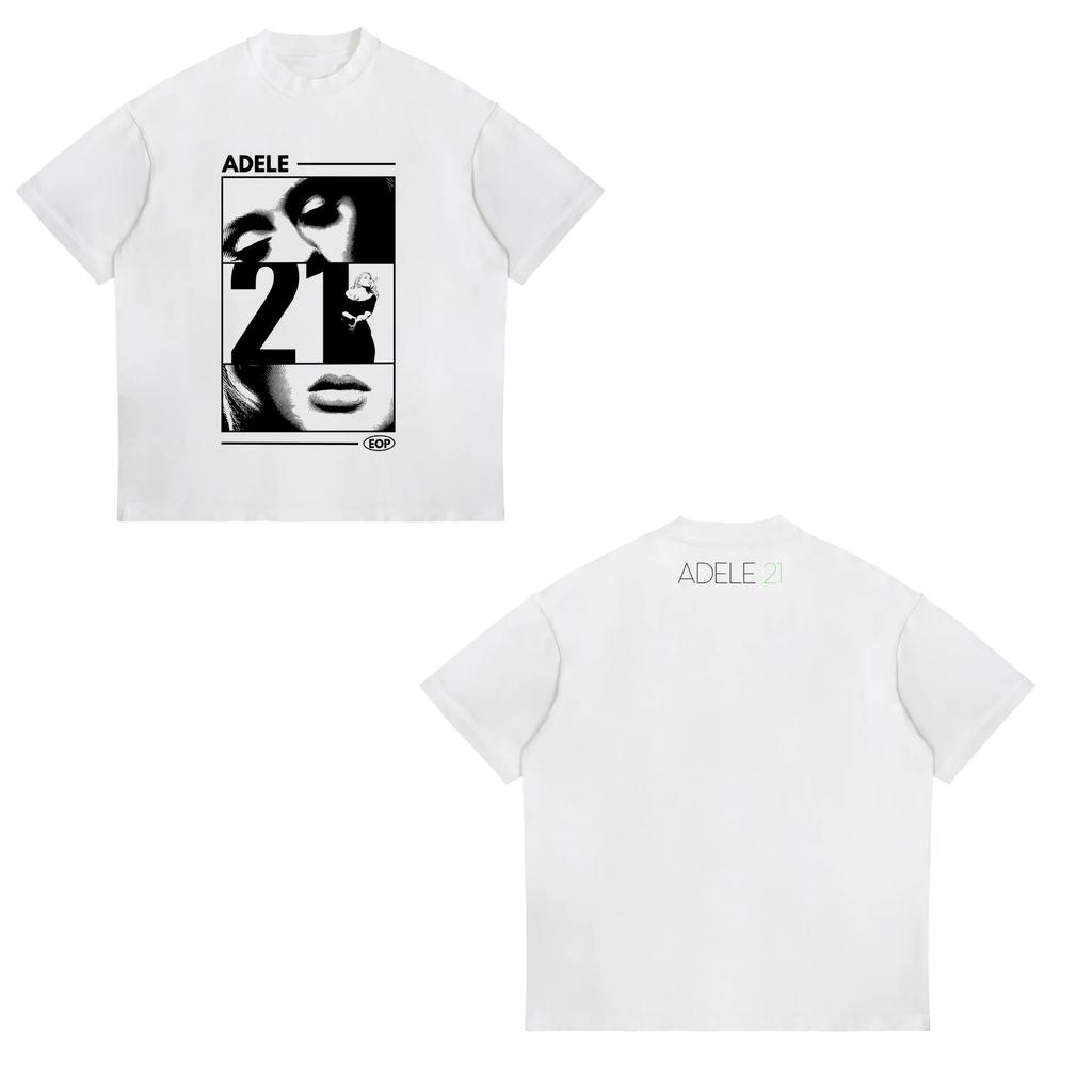 Best Famous Singer Adele Face Graphic Tshirt Unisex Women Clothing Fashion Pop Music Tshirts Unisexs Oversized T Shirts Fans Gift