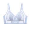 Sommer Dessous Damen Dünner Feinstrick-BH mit spitzenfreien Rippen und Hasenohren Push-up-BH