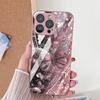 Glitter Butterfly Tempered Glass Phone Case For Samsung A56 A55 A54 A53 A36 A52 A33 A15 A17 A16 S25 Ultra S24 Shockproof Cover