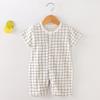 2026 Newborn Short Sleeve Jumpsuit Romper - Thin Style Bodysuit Pajamas