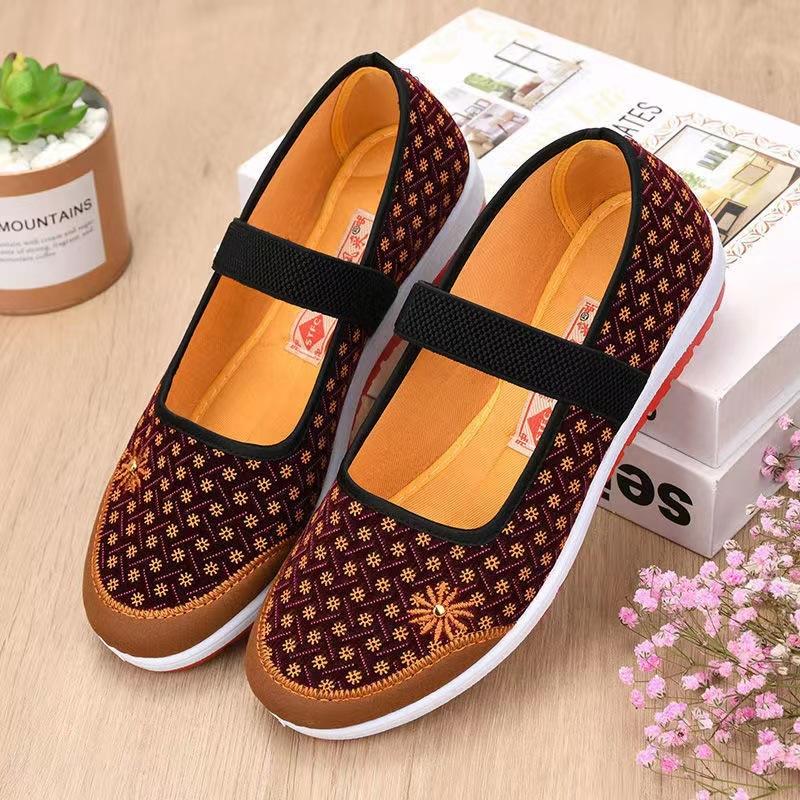 

Весенняя женская удобная, дышащая, легкая и износостойкая повседневная обувь на мягкой подошве для ленивых, чтобы наступать 40 красный