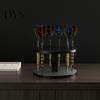 Game Room Accessories Acrylic Dart Holder Stand, 12 Slots Storage Holder, Round Compact Collection Display Tabletop Rack, Space Saving Rack for Stand
