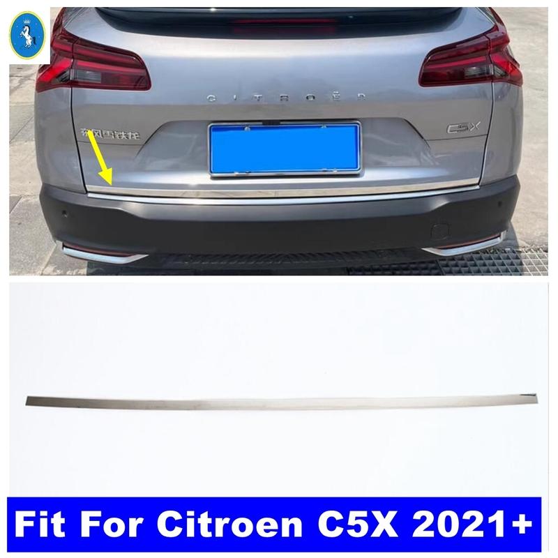 Nerezová ocel Zadní dveře kufru víko spodní dekorativní proužky Příslušenství Kryt lišta Pro Citroen C5X 2024
