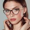 Anti Blue Light Eyewear New Cat Eye Glasses Women Brand Designer Vintage Clear Eyeglasses Optical Frame  Lunette Homme
