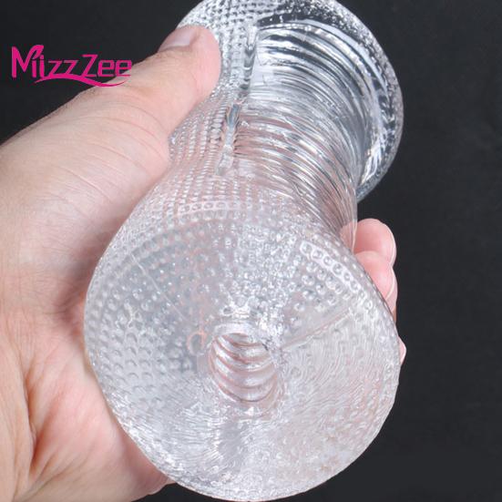 Masturbator Men's Masturbation Cup Transparent Eco-friendly Rubber Men Balanus Endurance Exercise Artificial Vagina