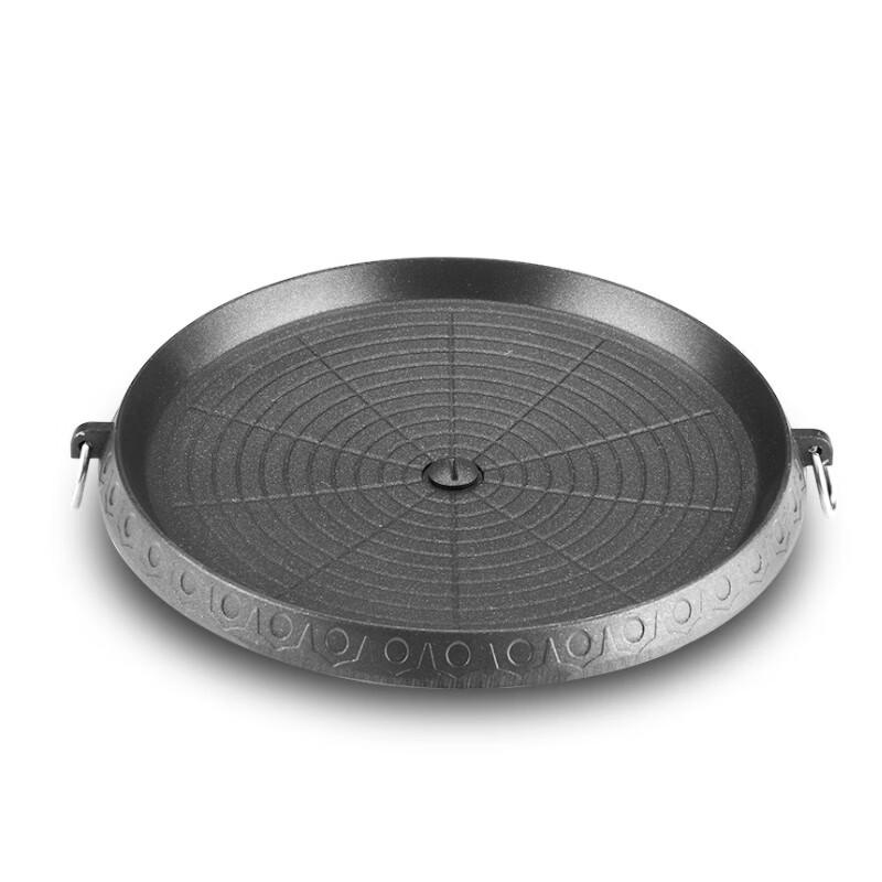 NEWHOPSONYOS Non-Stick Maifan Stone Round Grill Pan