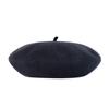 VARZAR VA Square Studded Wool Beret Gray