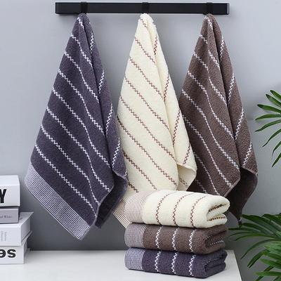 Men's Pure Cotton Water Ripple Towel Soft Absorbent Breathable Sports Towel