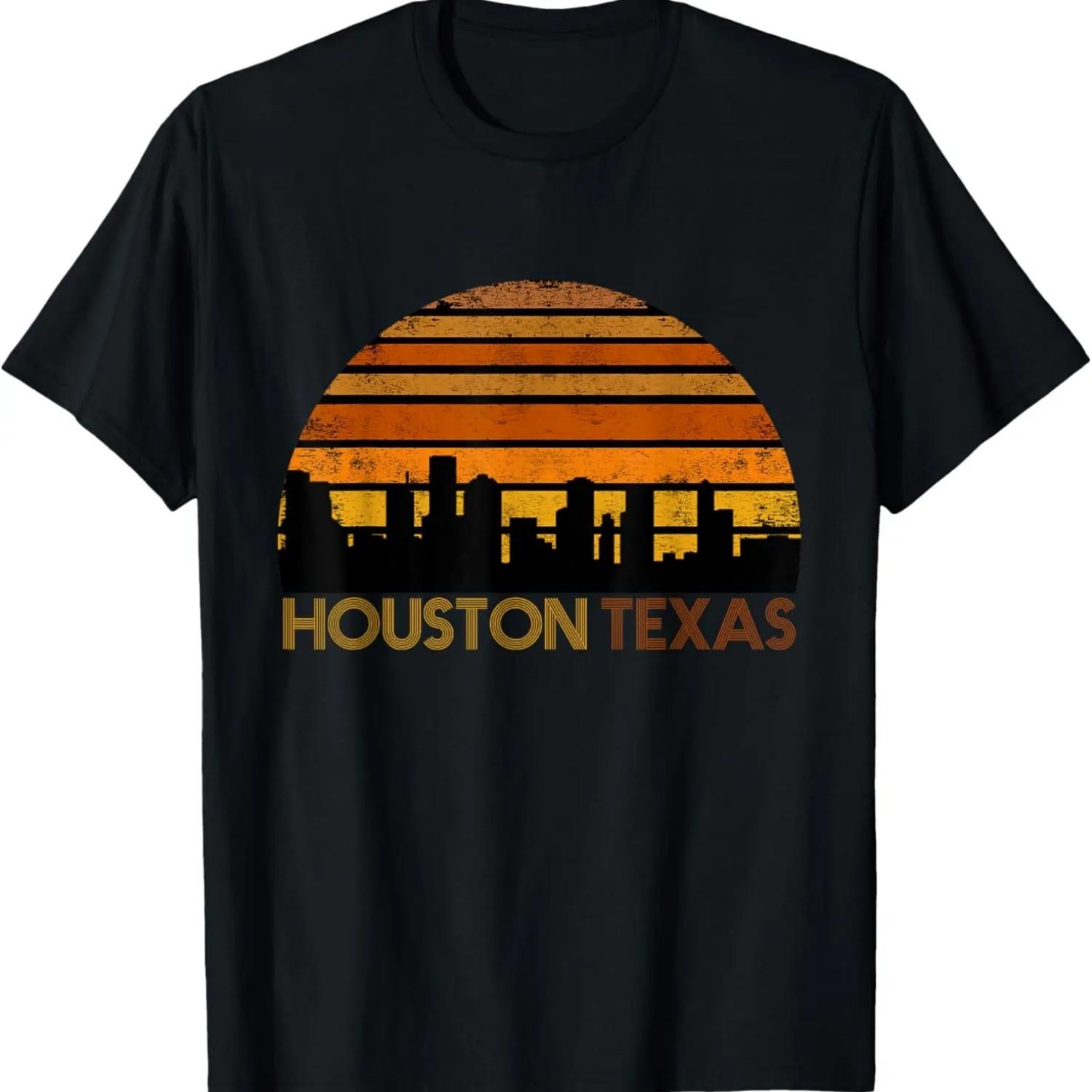 Houston Texas Vintage T-Shirt S чёрный