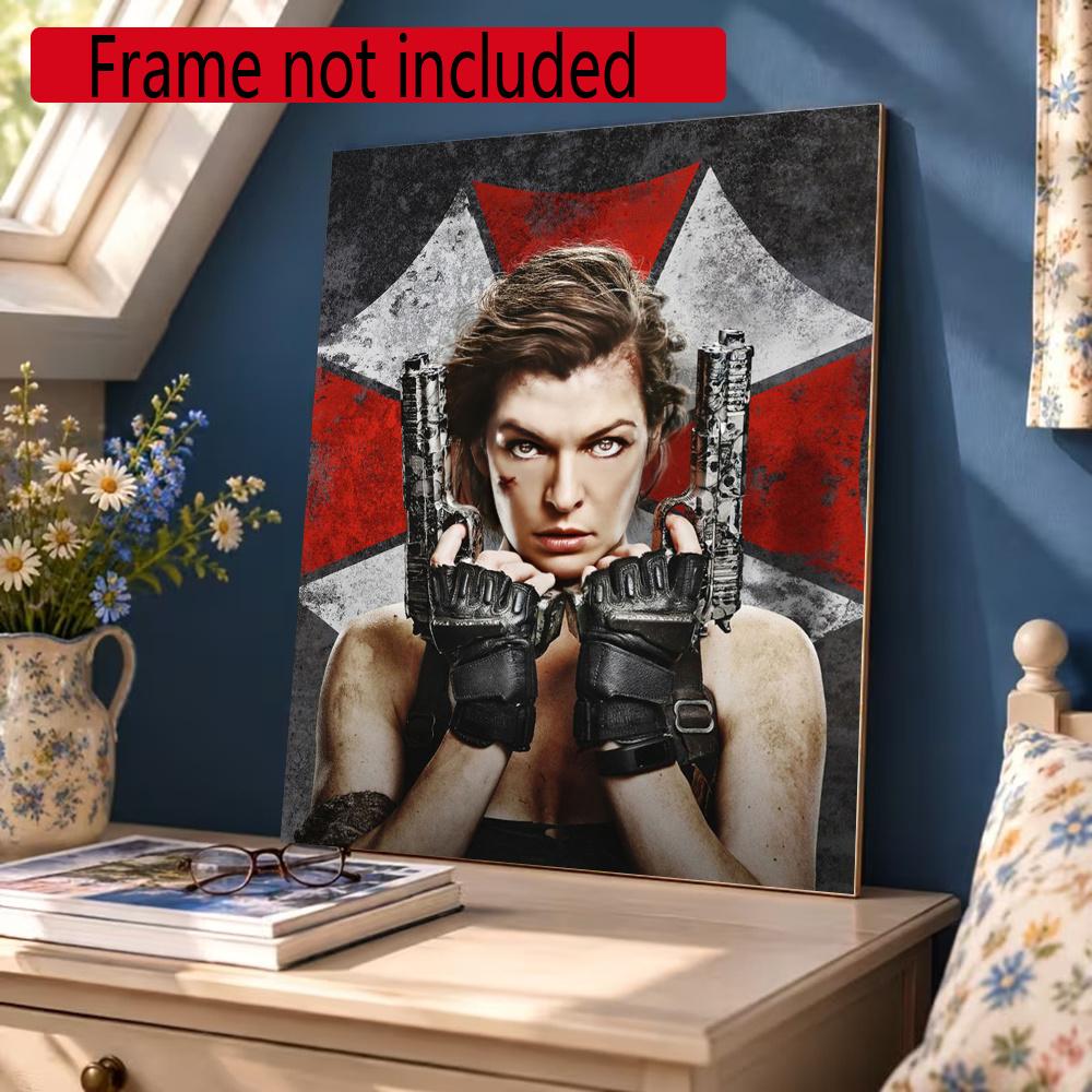 Resident Evil Alice 5D Round Diamond Painting Kit Diamond Embroidery Painting Rhinestones Mosaic Frameless Handwork Decoration Arts